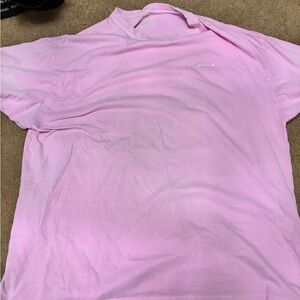 PINK Victoria's Secret Light Pink Short Sleeve Tee with Script Logo